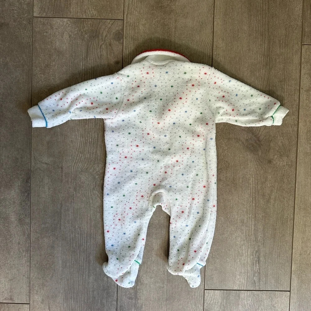 Vintage carters USA made Boy/GirlBaby Stretch Terry Sleeper Pajamas unisex